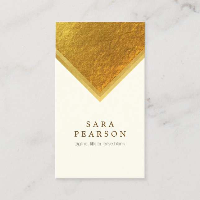 Life Coach Personal Services Gold Edge Elegante Visitenkarte (Vorderseite)