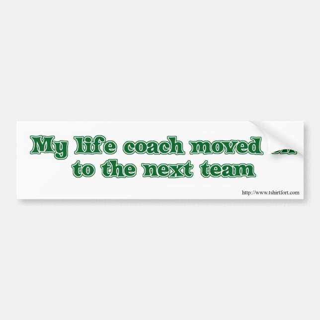 Life Coach Spaß Autoaufkleber (Vorne)