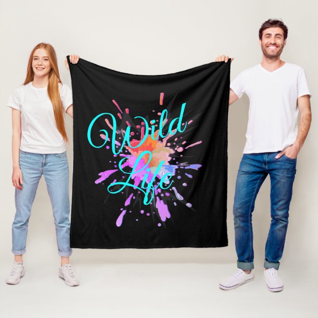 "LIFE" - Cooles Motivierend Fleece Blanket (Beispiel)