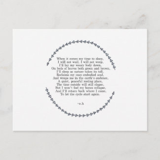 Life Cycle Postcard Postkarte