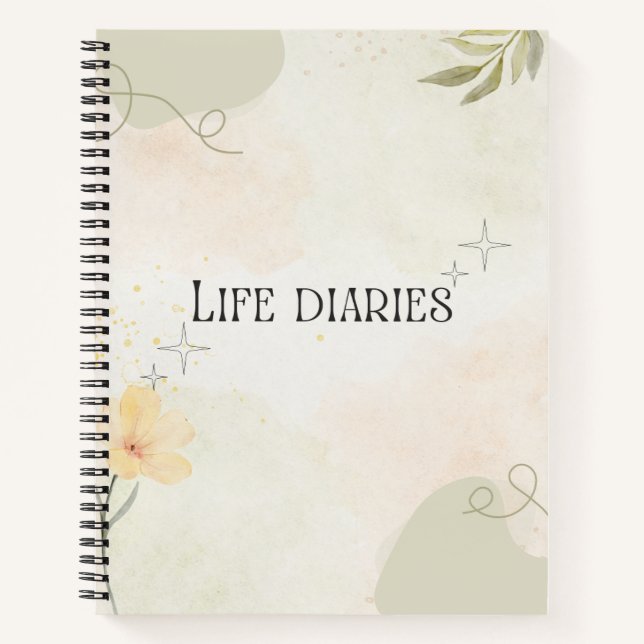 Life Diaries Notizbuch (Vorderseite)