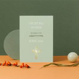 Life Does Not End Here – John 25:11 Christian Card Feiertagskarte