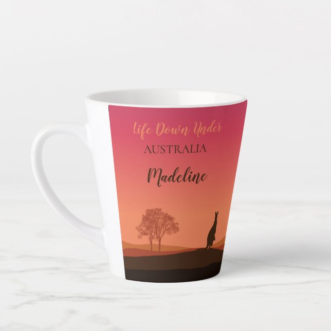 Life Down Under Kangaroo Australien Tasse (Links)