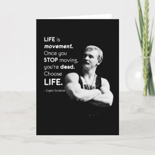 Life - Eugen Sandow Bodybuilding Motivierend Karte