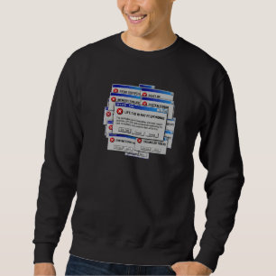 Life.exe Reagiert Nicht Lustiger Existentieller Fe Sweatshirt