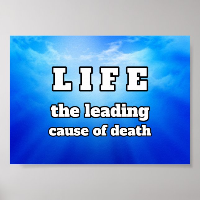 Life funny joke poster (Vorne)