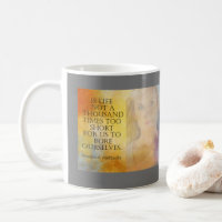 LIFE FÜR KURZE Friedrich Nietzsche Zitat-Tasse