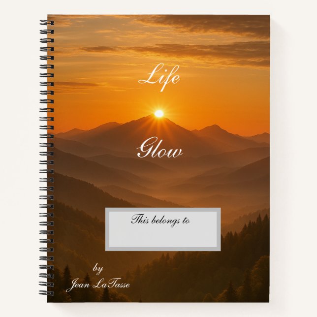 Life Glow Journal Notizbuch (Vorderseite)