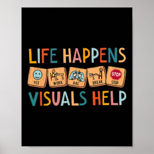 Life Happens Visuals helfen Sonderschullehrern Poster