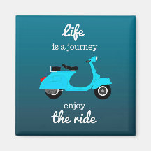 Life Inspiration Zitat Blue Ombre