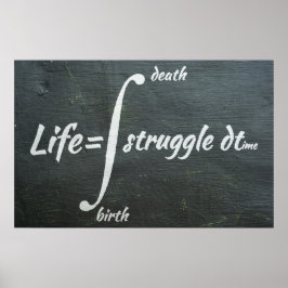 Life Integral - Math Poster