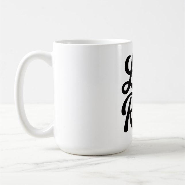 Life is a Race Custom-Cut Vinyl Motivational  Kaffeetasse (Links)