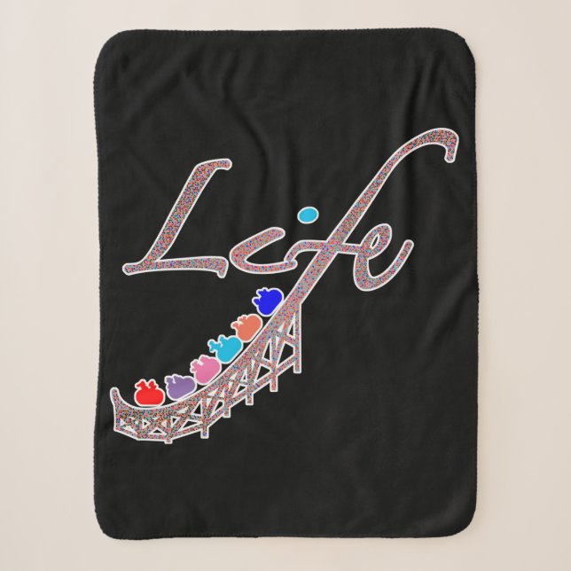 Life is a Roller Coaster Sherpadecke (Vorderseite)