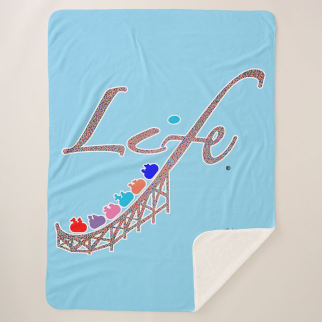 Life is a Roller Coaster Sherpadecke (Vorderseite)