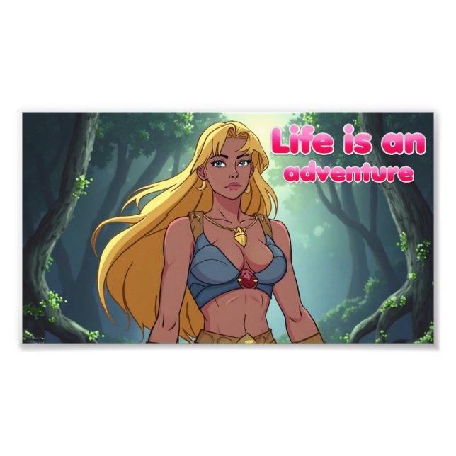 Life is an adventure print fotodruck (Vorne)