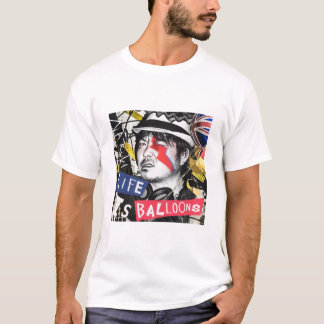 『LIFE IS BALLOONS』 music design T-shirt