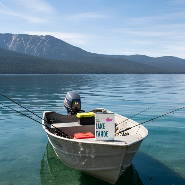 Life is better at Lake Flachmann (life is better at the lake flask)