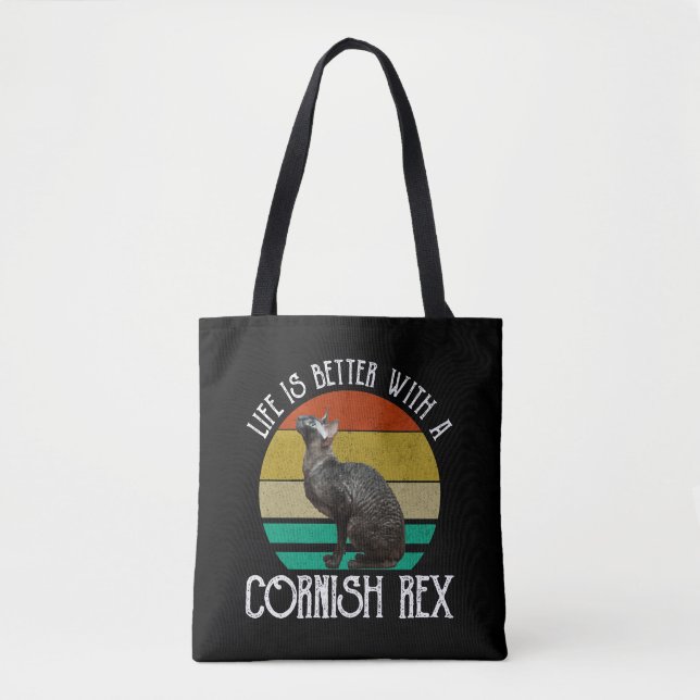 Life Is Better With A Cornish Rex Tasche (Vorderseite)