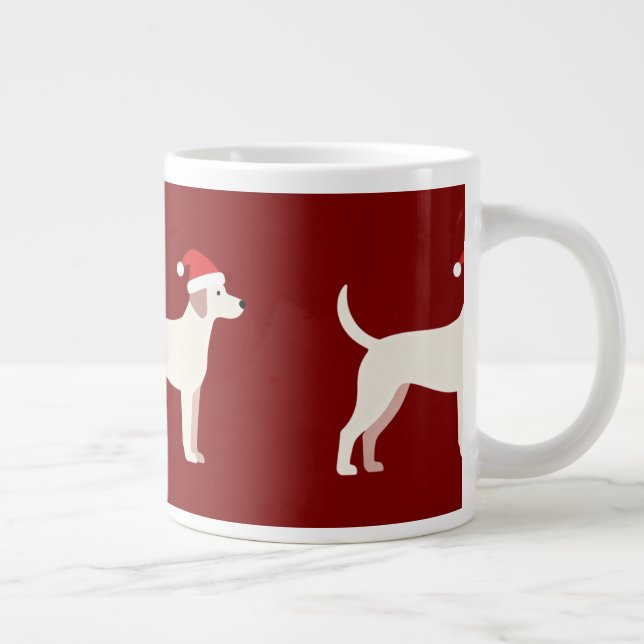 Life Is Better With a Wagging Tail – Cute Dog Mom Jumbo-Tasse (Rechts)