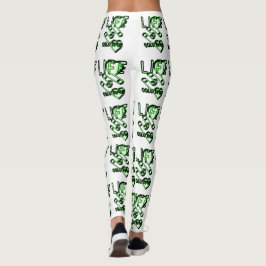 Life Is Colourful - Designerlogo Grün Leggings