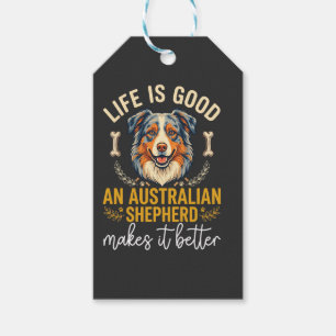 Life Is Good Australian Shepherd Hundeknochen Geschenkanhänger