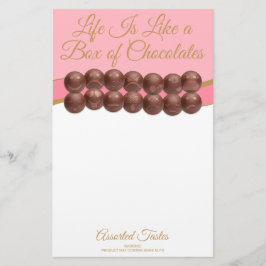 Life Is Like a Box of Chocolates Briefpapier