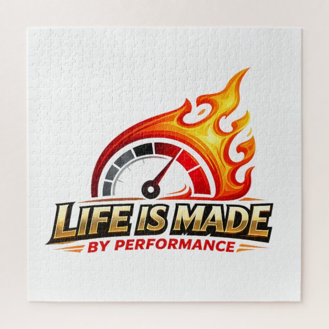Life Is Made By Performance Flame Speedometer  (Vertikal)