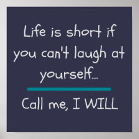 Life is Short Funny Saying Quote Novelty