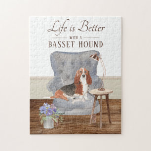 Life is with a basset hound