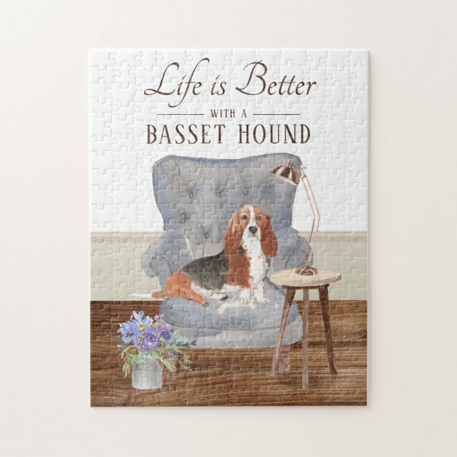 Life is with a basset hound (Vertikal)