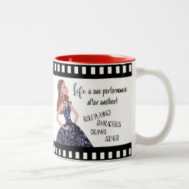 LIFE ist eine Leistung nach der anderen! Zweifarbige Tasse