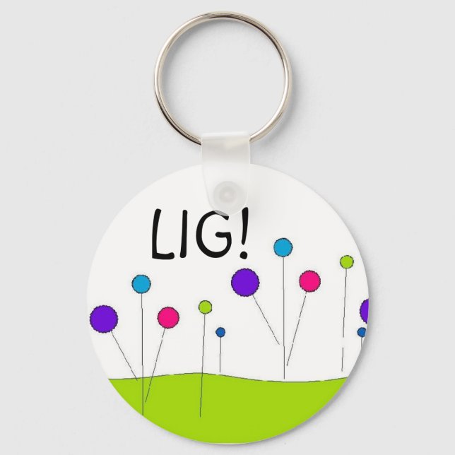 "LIFE IST GUT!-keyychain Schlüsselanhänger (Vorderseite)