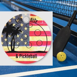 Life Liberty & Pickleball USA Schlüsselanhänger