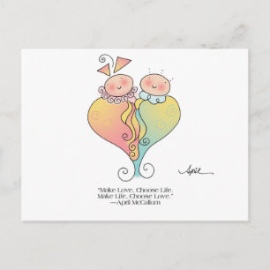 LIFE & LIEBE Postcard bis April McCallum Postkarte