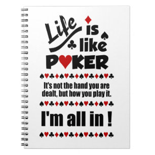 LIFE LIKE POKER CUSTOM Notebook Notizblock