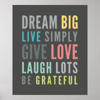 LIFE MANTRA positive coole Typografie Pastellfarbe