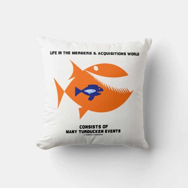 Life Mergers & Acquisitions World Turducken Fish Kissen (Vorderseite)