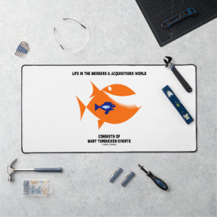 Life Mergers & Acquisitions World Turducken Fish Schreibtischunterlage