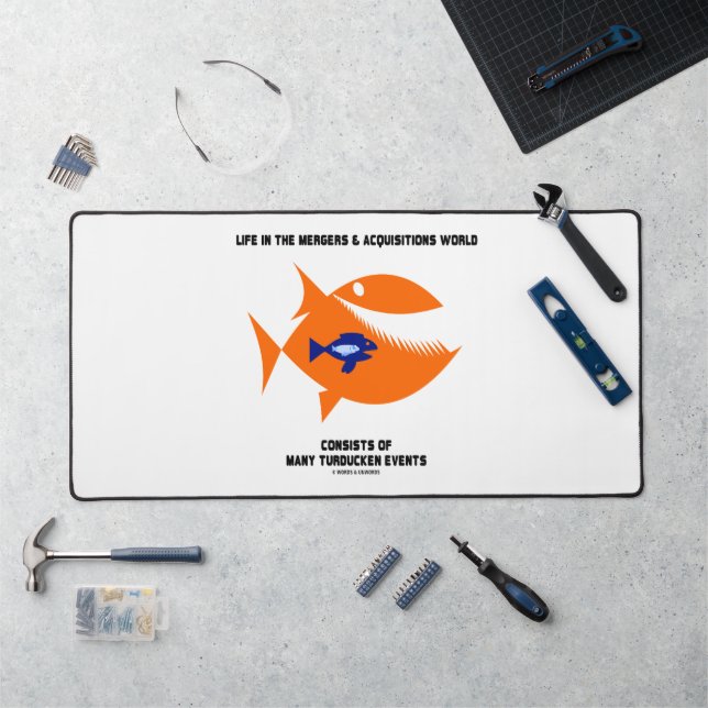 Life Mergers & Acquisitions World Turducken Fish Schreibtischunterlage (Arbeitsplatz)