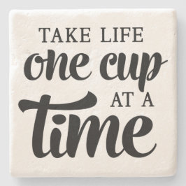 Life One Cup - Time - Stone Untersetzer