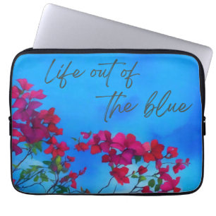 Life out of the blue laptopschutzhülle