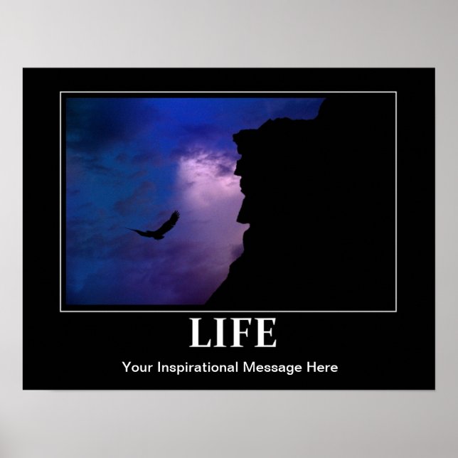 Life Poster, Inspiration/Motivation, w/your msg Poster (Vorne)