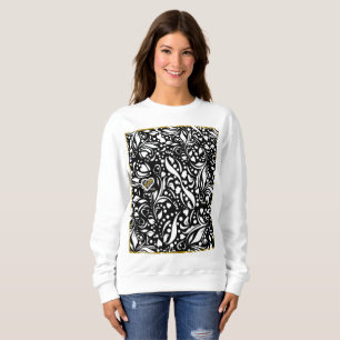 Life Quote Black Sweatshirt by Adiela Akoo