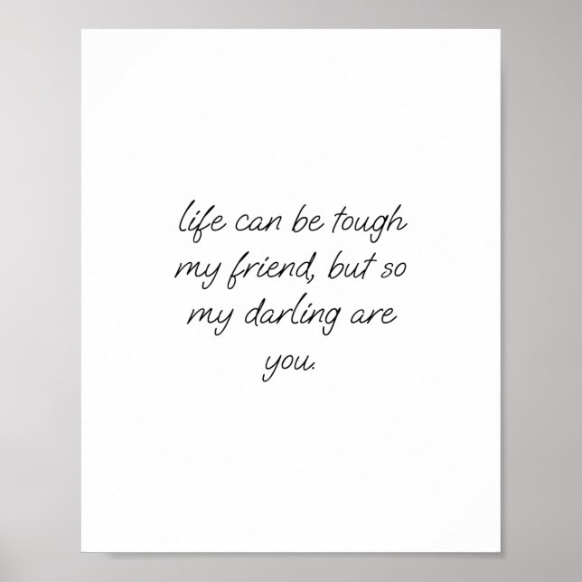 Life quote, family, missing you, friends apart, poster (Vorne)