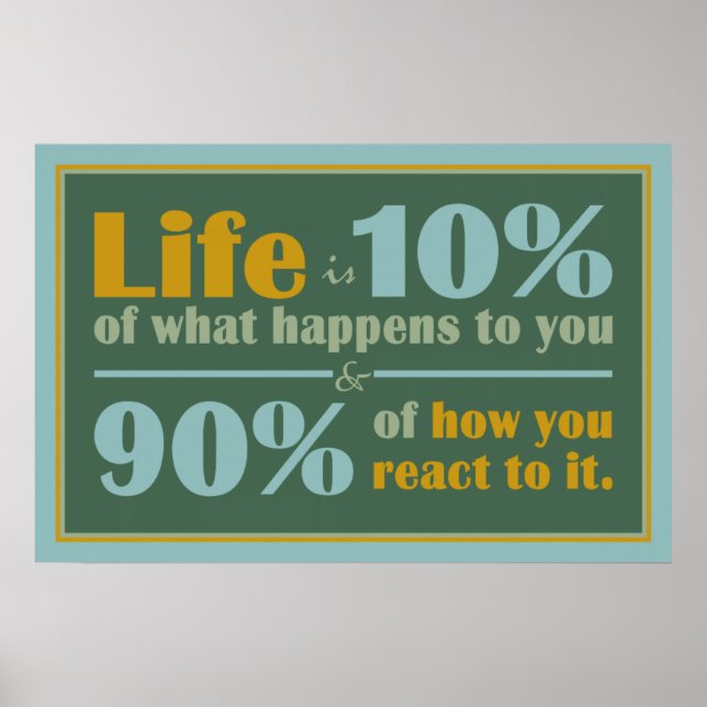 LIFE-QUOTE-Plakat Poster (Vorne)