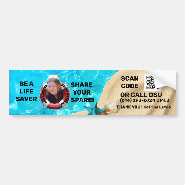 Life Saver Car Magnet Autoaufkleber (Vorne)