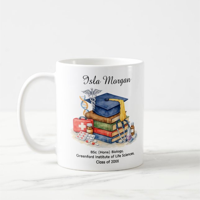 🎓Life Sciences Achievement Graduation Mug (Gauche)