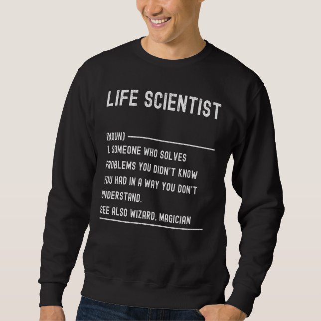 Life Scientists Definition Shirts Funny Job Title (Vorderseite)