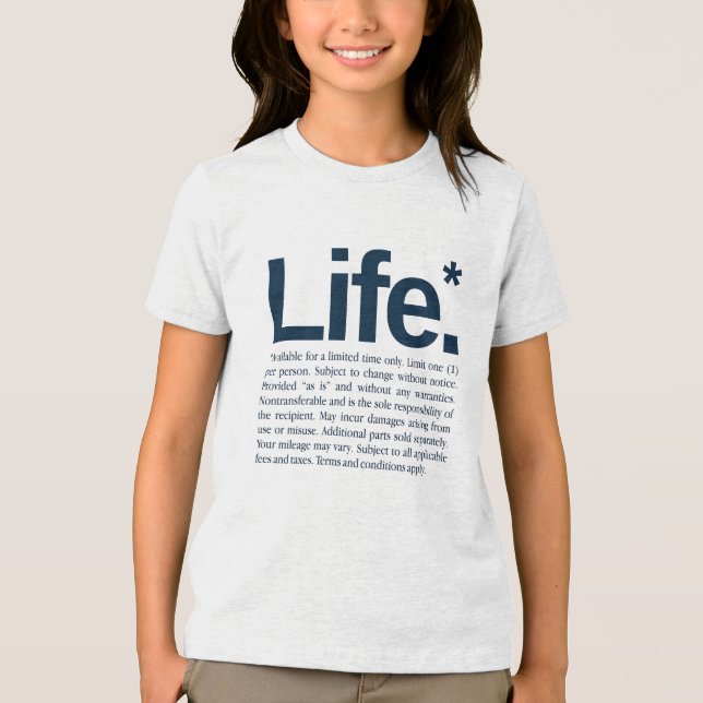 Life* Tri-Blend Shirt (Vorderseite)