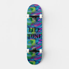 LIFE TUNE SKATEBOARD DESIGN PAR L'ARTISTE PAULA RE